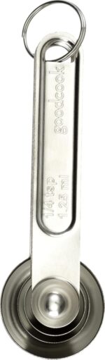 Good Cook Classic Set of 4 Stainless Steel Measuring Spoons - Image 3