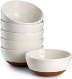 DOWAN 10 OZ Ceramic Bowls Set of 6 - Dessert Bowls for Side Dishes- Small White Bowls for Ice Cream, Snack, Dip, Charcuterie - Dishwasher & Microwave Safe - Image 2