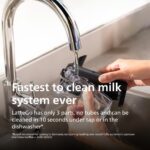 Philips 3200 Series Fully Automatic Espresso Machine, LatteGo Milk Frother, 5 Coffee Varieties, Intuitive Touch Display, 100% Ceramic Grinder, AquaClean Filter, My Coffee Choice, Black (EP3241/54) - Image 6