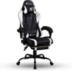 X Rocker PC Computer Gaming Desk Chair with Wheels, College Dorm Room Essentials for Guys and Girls, Adjustable, Ergonomic Office Chair, Gifts for Gamers - Image 2