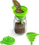 Coloch 30 Pack 4 Oz Glass Mason Spice Jar with Shaker Lids& Labels, Empty Spice Bottle Mini Mason Jars with Airtight Metal Caps and Collapsible Funnel for Herbs & Spices - Image 5