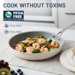 Kikcoin Non Stick Frying Pans, 3 Pack Ceramic Frying Pan for Cooking, 8+9.5+11 Inch Omelette Pans Set with Stay Cool Handle, Induction Ready, Free of PFAS PFOA PTFE, Oven/Dishwasher Safe - Image 4