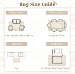 Living Room Rugs 8x10: Washable Moroccan Geometric Boho Rug Farmhouse Non Slip Stain Resistant Large Rug Low Pile Soft Carpet for Bedroom Dining Room Children Room (Beige,8'x10') - Image 9