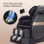 Real Relax 2025 Massage Chair Full Body,Dual Core S Track with Zero Gravity Recliner,Lower Back and Calf Heating, LCD and APP Control,Shiatsu,Bluetooth,Office and Home Use,Black and Gold - Image 9