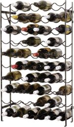 Oenophilia Alexander Wine Rack - 60 Bottle, Sturdy Metal Construction, Wobble-Free, Extra Large Standing and Wall Mount Wine Holder Storage, Measures 39.5" H x 22.5" W x 8" D - Image 2