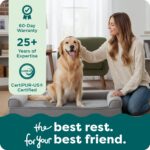 Furhaven Orthopedic Dog Bed for Large Dogs w/ Removable Bolsters & Washable Cover, For Dogs Up to 95 lbs - Faux Fur & Velvet Sofa - Dark Sage, Jumbo/XL - Image 10