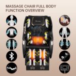 Real Relax 2025 Massage Chair Full Body,Dual Core S Track with Zero Gravity Recliner,Lower Back and Calf Heating, LCD and APP Control,Shiatsu,Bluetooth,Office and Home Use,Black and Gold - Image 5