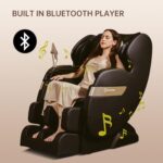 Real Relax 2025 Massage Chair Full Body,Dual Core S Track with Zero Gravity Recliner,Lower Back and Calf Heating, LCD and APP Control,Shiatsu,Bluetooth,Office and Home Use,Black and Gold - Image 10