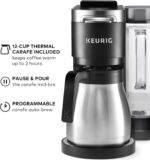 Keurig K-Duo Plus Single Serve & Carafe Coffee Maker, Multi-Position 60oz Removable Reservoir, Programmable Auto Brew Carafe, Black - Image 7