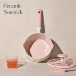 CAROTE 2.5QT & 3.0QT Sauce Pan Sets with Lid & Ladle Ceramic Nonstick Pot Set Non Toxic Saucepan with Stay-cool Handle Small Kitchen Cooking Pots, Easy to Clean, Induction Comptable, PFOA FREE - Image 5