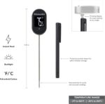 KitchenAid KQ904 Digital Instant Read Kitchen and Food Thermometer, Temperature Range: -40F to 482F, Black - Image 3
