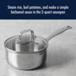 HENCKELS Clad H3 2-qt Saucepan, Induction Pan, Stainless Steel, Durable and Easy to clean - Image 3