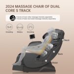 Real Relax 2025 Massage Chair Full Body,Dual Core S Track with Zero Gravity Recliner,Lower Back and Calf Heating, LCD and APP Control,Shiatsu,Bluetooth,Office and Home Use,Black and Gold - Image 4