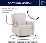 babyGap Harlowe Power Recliner with USB-A and Type-C Ports by Delta Children - Greenguard Gold Certified – Stain-Resistant Performance Fabric is Oeko-TEX Standard 100 Certified, Sand - Image 5