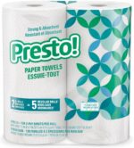 Amazon Brand - Presto! Flex-a-Size Kitchen Paper Towels, Strong and Absorbent, 128 Sheet Family Roll, 16 Rolls (8 Packs of 2) - Image 3