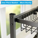 SNSLXH 4 Baskets 2-Tier Over The Sink Dish Drying Rack, 26.57"-35", Large Sink Rack for Kitchen, Extensible and Adjustable, Saving Kitchen Space - Image 4
