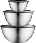 Table Concept Mixing Bowls with Airtight Lids, Stainless Steel Nesting Bowl Set for Space Saving Storage, Ideal for Cooking, Baking, Prepping & Food Storage - Image 2