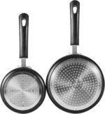 Nonstick Saucepan Set with Lid, Non Stick 1Qt & 2Qt Sauce Pan Set with Glass Lid Small Pot for Home Kitchen - Image 7