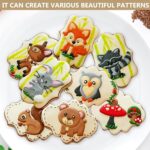 10 Pieces Plaque Frame Cookie Cutter Stainless Steel Biscuit Cutter Difference Shapes,Biscuit Wedding Baking Decorations Holiday Party (silver) - Image 8