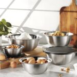 WHYSKO Stainless Steel Mixing Bowl Set, 10 Piece Stainless Steel Mixing Bowls with Lids Set for Food Prep Storage and Serving, Dishwasher Safe for Kitchen Baking Cooking, Silver - Image 3