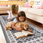 HEBE Boho Kitchen Rug Sets 3 Piece with Runner Non Slip Kitchen Rugs and Mats Washable Kitchen Mats for Floor Thick Kitchen Floor Mat Carpet Runner Rugs for Hallway Laundry Holiday Decor - Image 8
