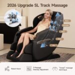 Real Relax 2026 Upgraded 2D SL-Track Massage Chair,Recliner Full Body Zero Gravity with 8 Auto Modes and Upgraded LCD Screen,Added Voice Broadcast,Headrest Cushion,Child Lock and Pause Button,Black - Image 5