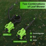 GARDTECH 3-in-1 Electric Paint Sprayer Leaf Blower and Vacuum Cleaner Combo Kit, Spray Paint Gun with 5 Nozzles & 3 Spray Patterns, Handheld Corded Paint Sprayer for Furniture, Fences, Sheds, Walls - Image 7