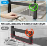 SNSLXH 4 Baskets 2-Tier Over The Sink Dish Drying Rack, 26.57"-35", Large Sink Rack for Kitchen, Extensible and Adjustable, Saving Kitchen Space - Image 5