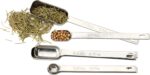 RSVP International Endurance Stainless Steel Spice Measuring Spoons, Set of 6 | 1/8 tsp to 1 Tbsp Measurements | Nest for Easy Storage | Dishwasher Safe | Dry or Liquid | Baking or Cooking - Image 3