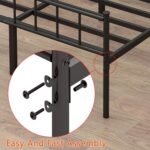 DIIYIV Twin Bed Frame-Classic Metal Platform Bed Frame,Mattress Foundation with Steel Slat Support,Under Foundation Storage,No Box Spring Needed, Easy Assembly, Twin Size - Image 7