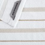 KitchenAid Albany Dishcloth 8 Pack Set, Milkshake/White, 12"x12" - Image 5
