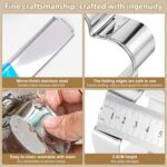 10 Pieces Plaque Frame Cookie Cutter Stainless Steel Biscuit Cutter Difference Shapes,Biscuit Wedding Baking Decorations Holiday Party (silver) - Image 5
