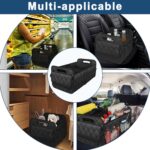Deosk Car Trunk Organizer for SUV, Car Organizers and Storage with 6 Pocket, Car Accessories for Women/Men 50LWaterproof Polyester Trunk Organizer, Black - Image 7