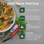Taylor Digital Instant Read Meat Thermometer for GLP-1 High Protein Meal Prep – Waterproof Kitchen Probe for Chicken, Steak, Lean Cuts, Grill, BBQ – Fast Temperature Check, Blue Backlight Display, Red - Image 6