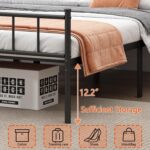 DIIYIV Twin Bed Frame-Classic Metal Platform Bed Frame,Mattress Foundation with Steel Slat Support,Under Foundation Storage,No Box Spring Needed, Easy Assembly, Twin Size - Image 8