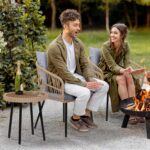 YITAHOME 3 Piece Bistro Set Outdoor with Thick Cushions&Table All-Weather Wicker Patio Furniture Set with Armrest Rattan Conversation Set for Balcony, Backyard, Pool, Porch, Deck - Grey - Image 7