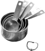 Stainless Steel Measuring Cups Set, 5 Pieces Kitchen Measuring Sets Gadgets tool,For Cooking & Baking,Measure Dry & Wet Ingredients And Liquid (Cups) - Image 2