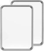 Baking Sheet Set of 2, Bastwe 18 inch Commercial Grade Stainless Steel Baking Pan, Professional Bakeware Oven Tray, Healthy & Non-toxic, Rust Free & Mirror Finish, Easy Clean & Dishwasher Safe - Image 2