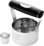 HULISEN Donut Cutter, 3.5 inch Stainless Steel Doughnut Cutter with Soft Grip Handle, and Small Biscuit Cutter, Professional Baking Dough Tools, Gift Package - Image 2
