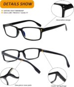 Kerecsen 6-Pack Reading Glasses Blue Light Blocking,Spring Hinge Readers for Men Women,Computer Eyeglasses - Image 4