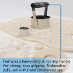 HULISEN Donut Cutter, 3.5 inch Stainless Steel Doughnut Cutter with Soft Grip Handle, and Small Biscuit Cutter, Professional Baking Dough Tools, Gift Package - Image 5