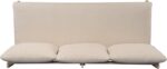 Christopher Knight Home Poppy Acacia Wood Outdoor 3 Seater Sofa with Cushion, Wooden Patio Sofa Couch with Cushion, Comfy Armless Cloud Sofa Couch, Patio Furniture Sofa Set, Antique Grey+Grey - Image 10