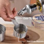 Stainless Steel Measuring Cups Set, 5 Pieces Kitchen Measuring Sets Gadgets tool,For Cooking & Baking,Measure Dry & Wet Ingredients And Liquid (Cups) - Image 4