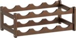 Wine Rack |Open & 2-Tier Bamboo Wine Holder| Freestanding Floor & Countertop Wine Display-Space-Saving Wooden Wine Storage Shelf for Kitchen, Cabinets,Bar & Dining Room(1, 2-Tiers) - Image 9