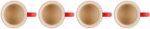 Le Creuset Stoneware Set of 4 Mugs, 14 oz. each, Cerise - Image 5