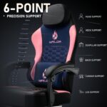 Gaming Chair with Massage and Packet Spring Cushion,Ergonomic Gamer Chairs for Adults with Footrest 300lbs,High Back Gamer Leather Chair with Headrest and Lumbar Support - Image 8
