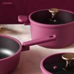 CAROTE Non Stick Pots and Pans Set, Cookware Sets Nonstick, Kitchen Cooking Set with Stay-Cool Handles,with Silicone Tools and Pot Protectors,16 Piece - Image 6