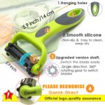 GANNK Potato Apple Vegetable Peelers for Kitchen, I and Y Peelers for Fruit Veggie Potatoes Carrot Cucumber, 3 in 1 Blade Spin Design With Julienne Function - Image 5