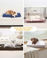 KSIIA Orthopedic Dog Bed Waterproof Dog beds for Extra Large Dogs Deluxe Plush Washable mat with Egg Crate Foam & Removable Cover, 53 x 36 Inch, Gray - Image 8