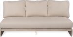 Christopher Knight Home Poppy Acacia Wood Outdoor 3 Seater Sofa with Cushion, Wooden Patio Sofa Couch with Cushion, Comfy Armless Cloud Sofa Couch, Patio Furniture Sofa Set, Antique Grey+Grey - Image 5